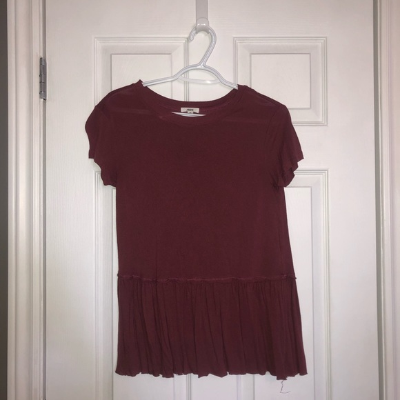 Pink/Purple Peplum Tee - Picture 1 of 3